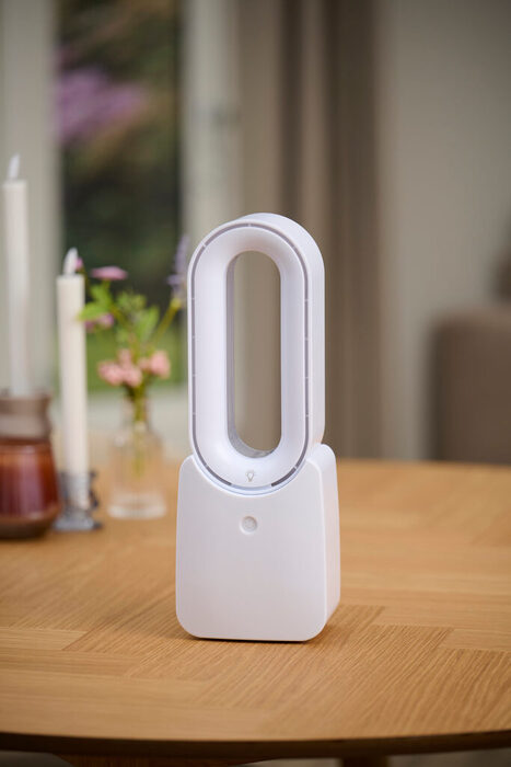 Bordsfläkt m/LED-ljus 10W